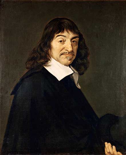 Portrait of French Philosopher René Descartes by Frans Hals