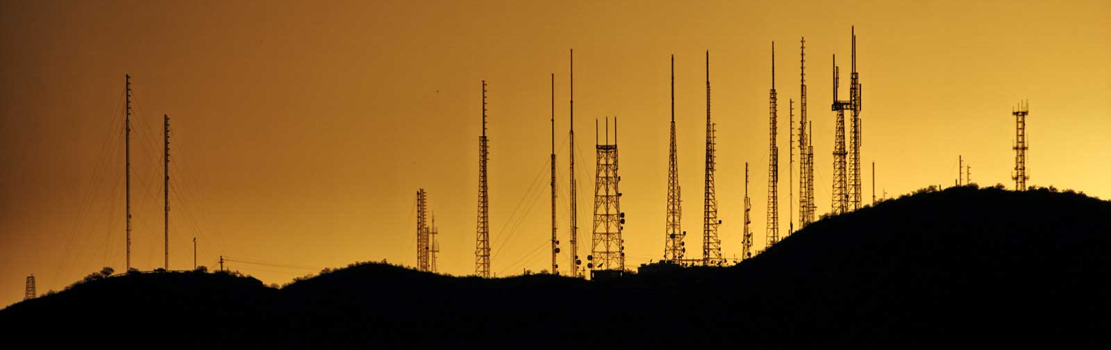 Transmission Towers On A Hill