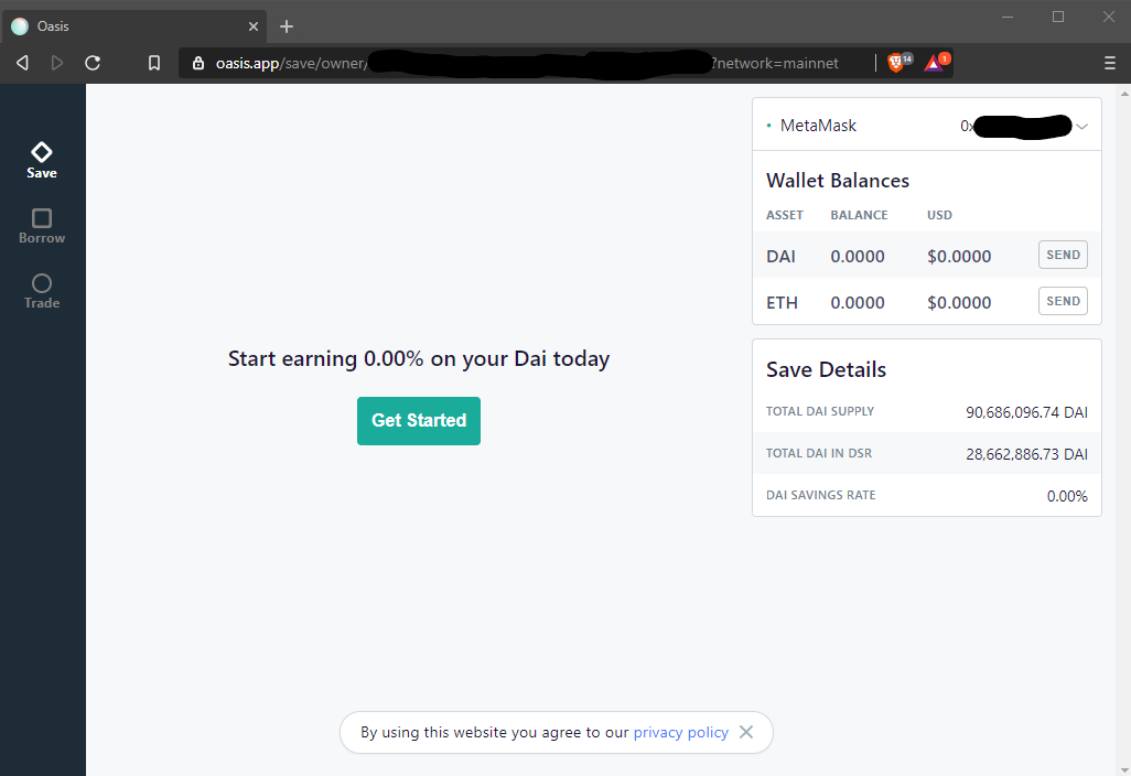 MakerDAO dai savings rate