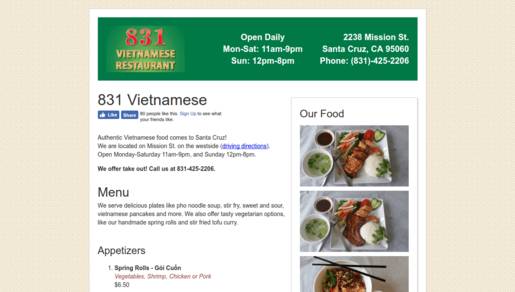 Restaurant Website