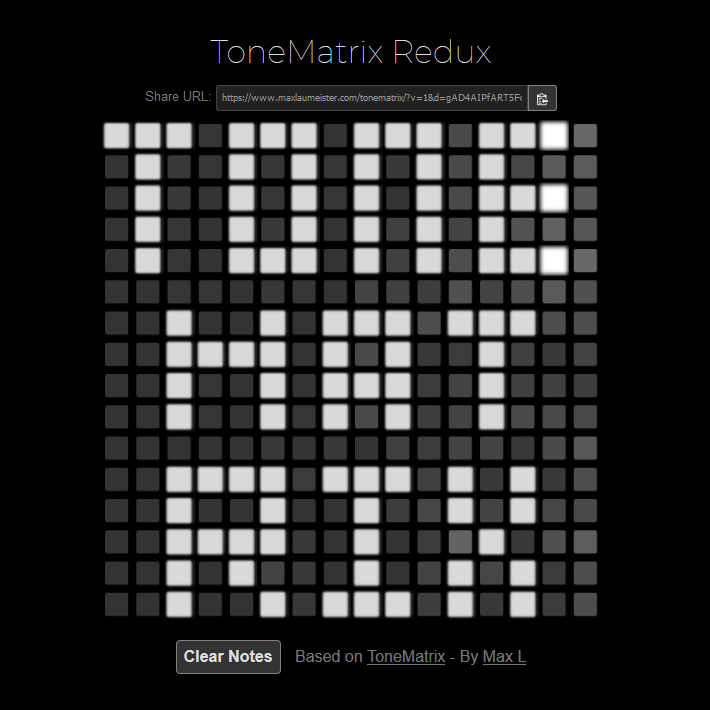 Screenshot of ToneMatrix Redux